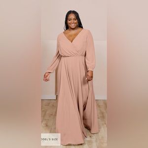 Revelry Juliet Long sleeve Bridesmaid Dress